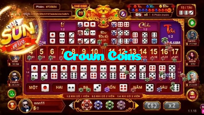 available types of Crown Coins bet including pre-match live express and system bets